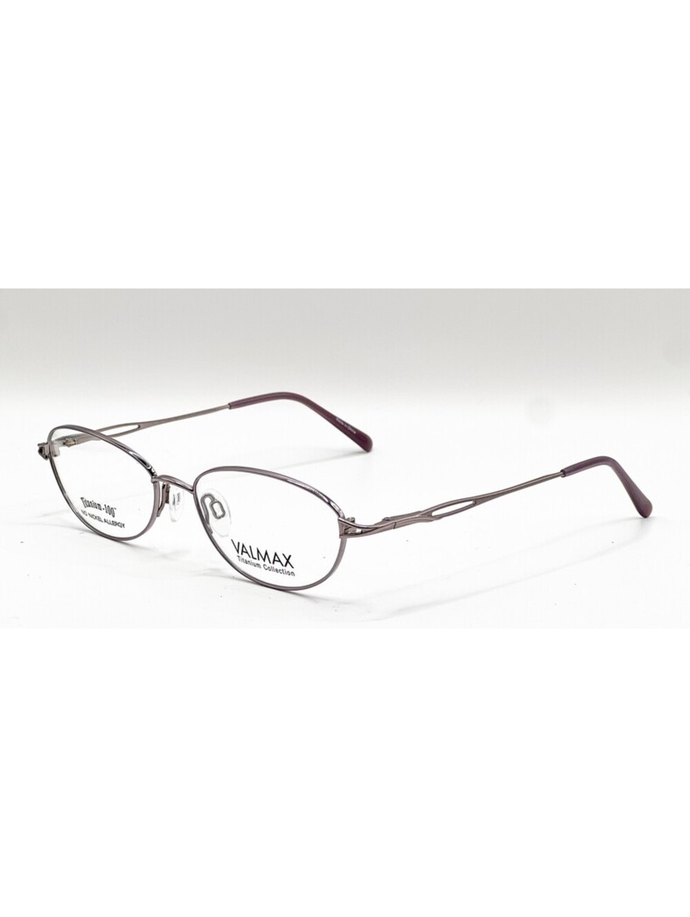 Valmax VM6582 077 Silver Oval Authentic Eyeglass Frames 53-17
